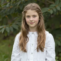 a picture of a beautiful young girl in the style of carl larsson