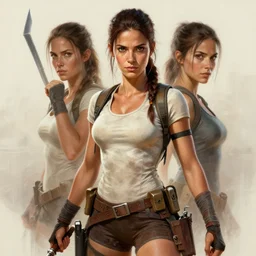 ana de armas as lara croft, digital painting, extremely detailed, 4 k, intricate, brush strokes, mark arian, artgerm, bastien lecouffe - deharme
