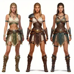 highly detailed paintings of character concept and fashion art spot illustrations from the xena warrior princess and assassin's creed 2 and final fantasy 1 2 crossover, hyper detailed, digital art, trending on artstation, cinematic lighting, studio quality, smooth, sharp details, in the style of nixeu and fenghua zhong.