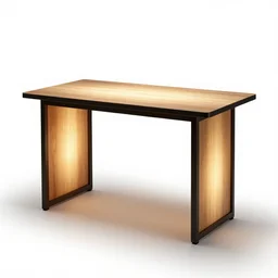 glowing workbench, studio product photography, isolated on a pure white background, centered, entire object in frame, sharp focus, soft studio lighting