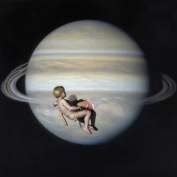 jupiter eating his son by alex grey
