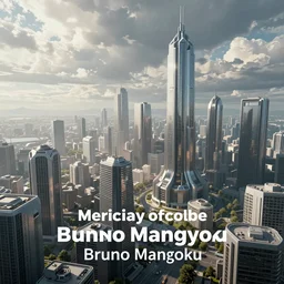 a futuristic cityscape by bruno mangyoku