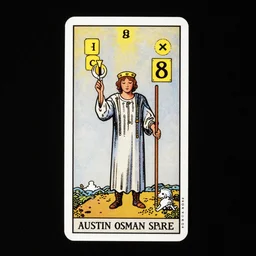 the 8 of cups tarot card by Austin osman spare