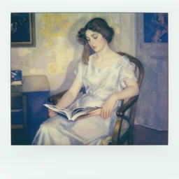 a girl in a room, old polaroid by goya, by henri de toulouse - lautrec, elegant drawing, digital painting, jugendstil, strong lights, flat colors, pastel colors,