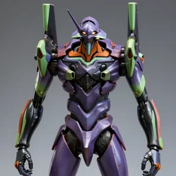 Neon Genesis Evangelion mecha, photorealistic, intricate detail, highly detailed, gritty texture, and trending in Artstation, created by Craig Mullins and Feng Zhu