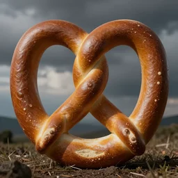 abstract thoughts in the form of a pretzel