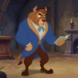 A cartoon still from Beauty and the Beast.