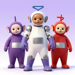 Teletubbies MegaZord mecha, power rangers