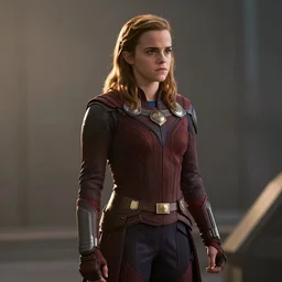 Emma Watson as Star-Lord, film still from 'Guardians of the Galaxy'
