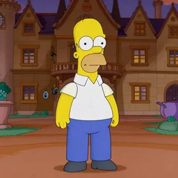 Homer Simpson in the manor house of Eyes Wide Shut (1999)