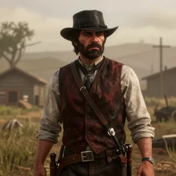 Film still of Luigi, from Red Dead Redemption 2 (2018 video game)