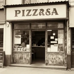 pizzeria old photo