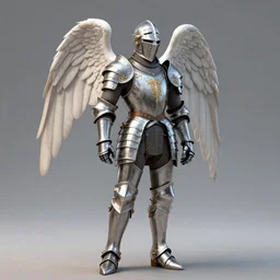 a beautiful 3d render of a knight in ornate seraphim armor by peter mohrbacher, trending on artstation, octane render