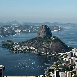 rio de janeiro in the future. futuristic image. technology. 8 k. high quality.