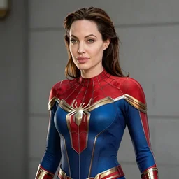 angelina jolie as a spider - woman. highly detailed, 4 k