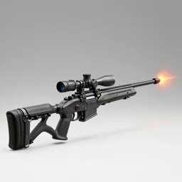 science fiction sniper rifle that shoots big poison darts, decorated but simple, technical 2 d drawing, side - view, hyperdetailed, artstation, high definition render 8 k