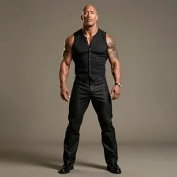 communist Propaganda poster Dwayne The Rock Johnson full body