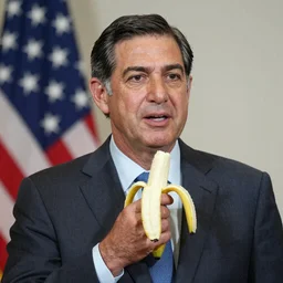 portrait of Ted Cruz holding a banana, Dutch masters, high quality