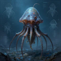 portrait of caltrops amoeba sentinel physically accurate, moody dynamic lighting, very very intricate, very very elegant, highly detailed, digital painting, artstation, in the style of Rob Lefield and Dan Mumford , trending on artstation, digital art,surrealism ,macro,blueprint ,vaporwave ,