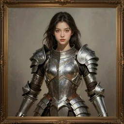 a professionally painting of an attractive young girl, partially clothed in battle armor, olive skin, long dark hair, beautiful bone structure, perfectly proportioned, symmetrical facial features, intricate, elegant, heroic pose, digital painting, concept art, smooth, sharp focus, finely detailed, beautifully framed, from Metal Gear, in the style of Greg Rutkowski and William-Adolphe Bouguerea, trending on Artstation, award winning