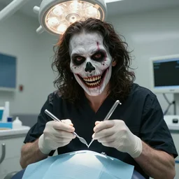 a highly detailed spooky portrait of a dentist, james gurney, james jean