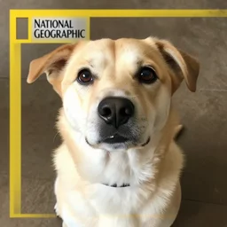 photo a dog taking a selfie with suspicious look, award - winning photograph, national geographic, perfect lighting