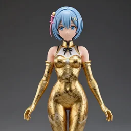reimu hakurei, gold marble sculpture, 4 k, 8 k, ultra realistic, hyperrealistic, extreme details, unreal engine 5