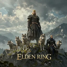 wolves of the king on top of a mountain, elden ring, by greg rutkowski and zdizslaw beksinski, trending on artstation, octane render