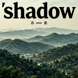 graphic design, film poster of'shadow'from yi - mou zhang, chinese landscape