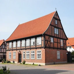 1 8 8 0 s big german farmhouse, red bricks, hannover, lower saxony
