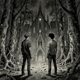 colaboration of David Choe and Zdzisław Beksiński