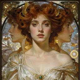 lenapaul as queen, incredibly detailed face, light half opened dress, true anatomy, symmetry, true anatomy, art by artgerm and greg rutkowski and alphonse mucha