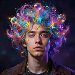 man took too much LSD, in the style of Deepdream