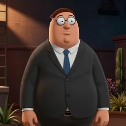 the truman show scene with peter griffin