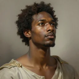 portrait of a classical mulatto hero, warrior with facial expression, dreamy and ethereal, complex, elegant, highly detailed, digital painting, art station, concept art, smooth, sharp focus, illustration, artgerm and greg rutkowski and john singer sargent
