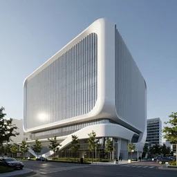 a suburban office headquarters designed by zaha hadid