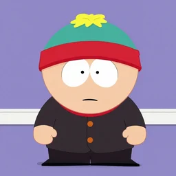 south park stan, painted by by rene magritte
