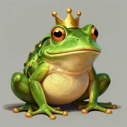 digital concept art,The frog king by the Brothers Grimm,Iron Henry,with face in the likeness of Elon Musk,illustration in the style of Sergey Svistunov