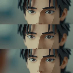 beautiful three point perspective film still of decker in blade runner, extreme closeup portrait in style of frontiers in origami miniature photography fashion seinen manga edition, miniature portrait, eye contact, tilt shift style scene background, soft lighting, kodak portra 4 0 0, 8 k, macro, cinematic style by emmanuel lubezki