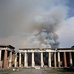 thick clouds, smoke,!!! colorized, pompeii, dramatic light, ultrafine, hyperrealistic, 3 2 k, 3 5 mm film still, movie