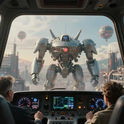 cockpit view of a steampunk spacecraft designed by h. r. giger, mecha city underneath, early morning, light coming in through the window, bokeh, closeup, rule of thirds, roger deakins, ridley scott, jan urschel, john singer sargent, mandelbulb, sorolla, ghibli