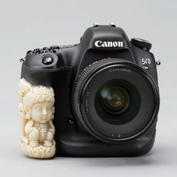 artificial intelligence carved out of ivory, canon 5 d 5 0 mm lens