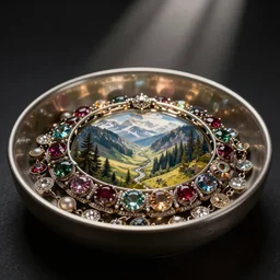 A bowl full of jewellery.