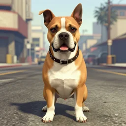 a dog as a street thug, gta 5 cover