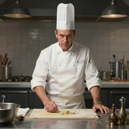 eddie munson as a chef, 4 k, art station concept, highly detailed