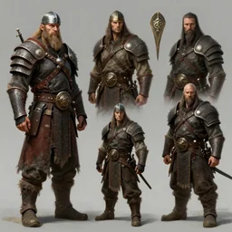 item concept art of barbarian's equipment set art by artgerm and Craig Mullins, James Jean, Andrey Ryabovichev, Mark Simonetti and Peter Morbacher 16k