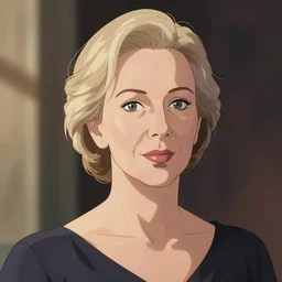 portrait of helen mirren, cartoon, cel - shaded art, ega palette, light shadows by lois van baarle, artgerm, helen huang, makoto shinkai, ilya kuvshinov, rossdraws