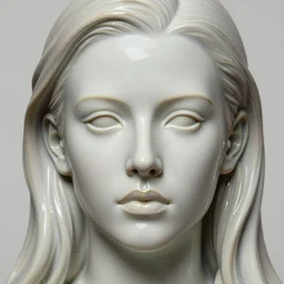 face centered portrait artwork by james jean chiara bautista hyperdetailed realistic smooth polished porcelain beautiful elisha cuthbert - h 7 6 8