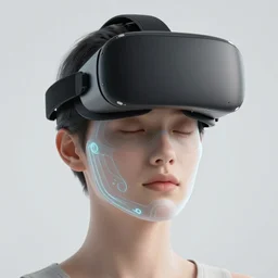 vr headset facial interface, rendering