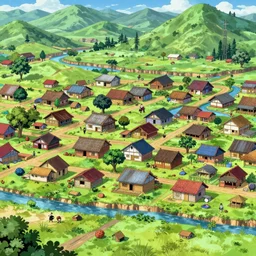 A beautiful ultradetailed anime illustration of a A south american village by beeple, 2D Game Background, Side Scrolling, Seamless, Parallax by makoto shinkai, and thomas kinkade, anime art wallpaper 4k, trending on artstation